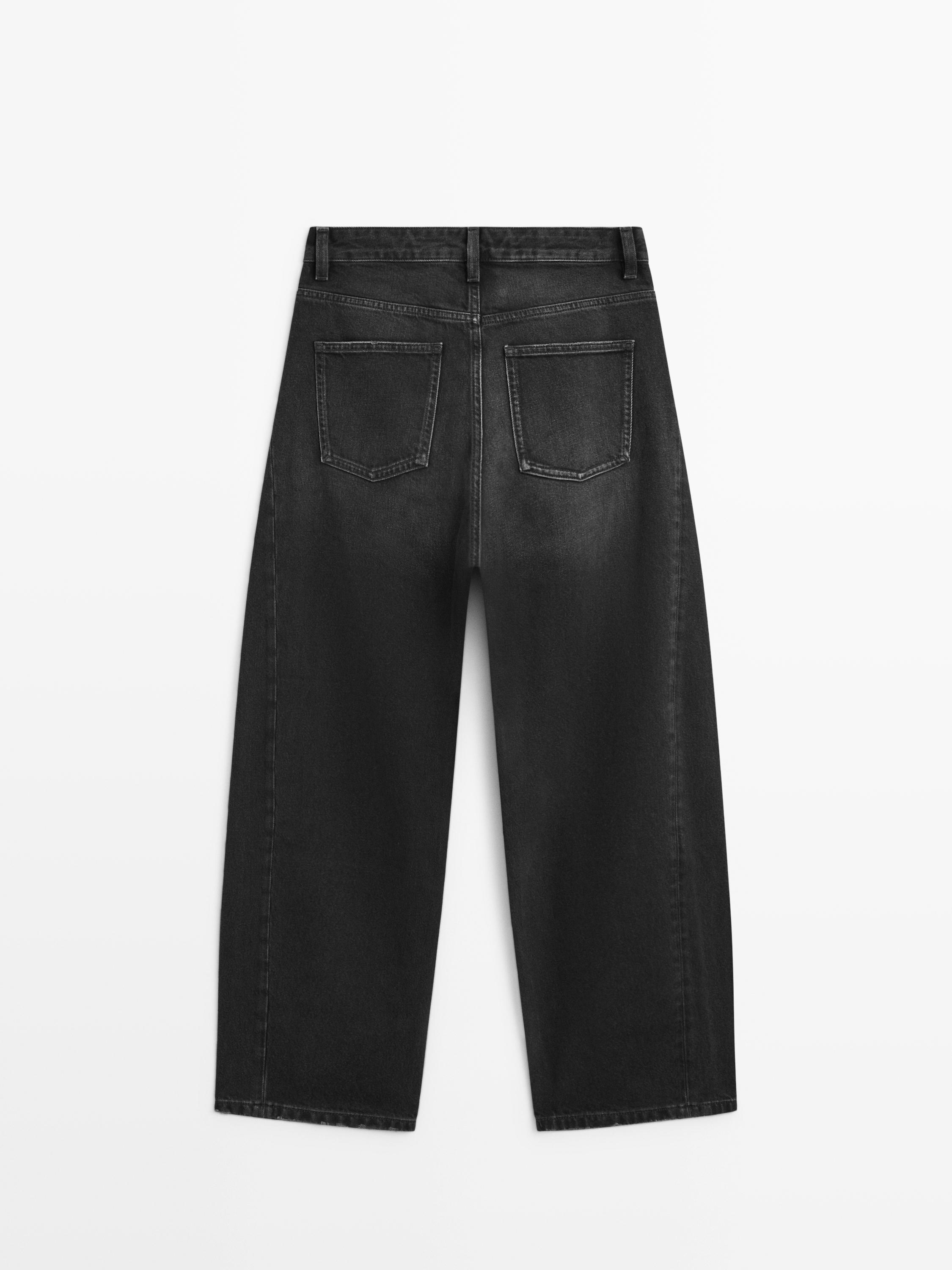Mid-rise balloon fit jeans